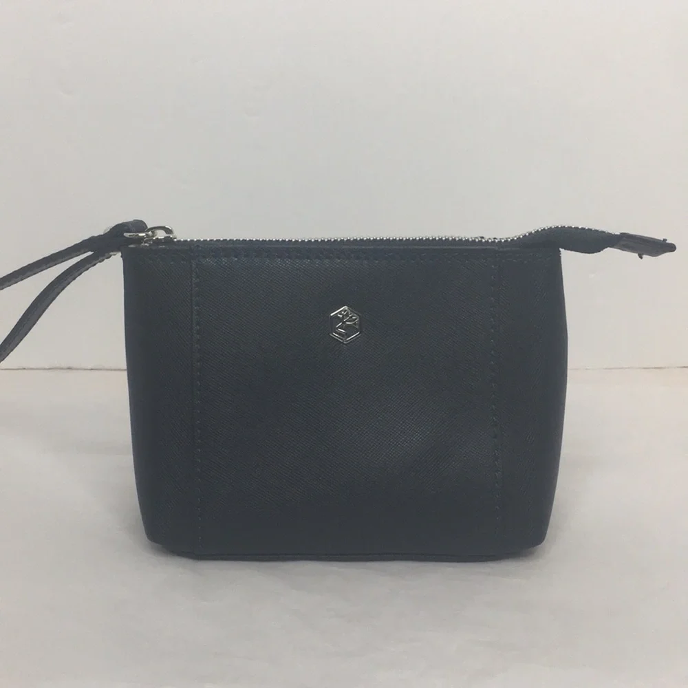 VALENTINA SAFFIANO LEATHER WRISTLET/COSMETICS BAG